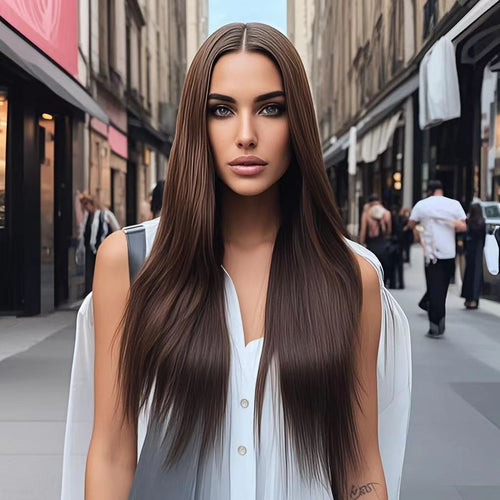 Wedoo Straight Middle Remy Hair Wigs